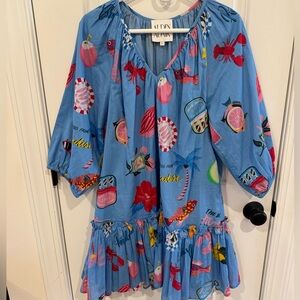 Alden Adair Lydia Dress in the Coastal Icon print